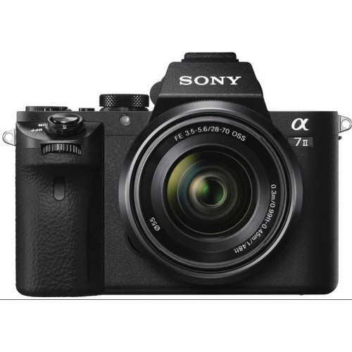 Kit Aparat foto Mirrorless SONY A7 II, 4k HDR 24.2 Mp, 35mm Full Frame, E-mount, Wi-Fi, SteadyShot 5 Axe, NFC, Obiectiv foto FE 28-70mm f3.5-5.6 OSS, ILCE-7M3K