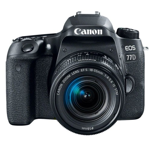 Aparat Foto Canon EOS 77D + Obiectiv EF-S 18-55 mm 3.5-5.6 IS STM
