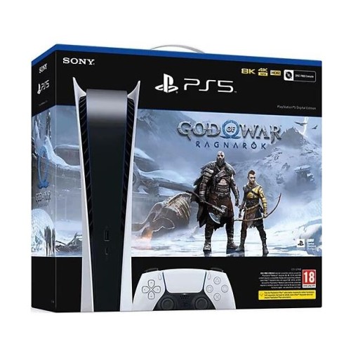 Consola SONY PlayStation 5 ( PS5 ) Digital Edition + God Of War Ragnarok (Code Only) + Voucher 250 Lei (Produs NOU!)
