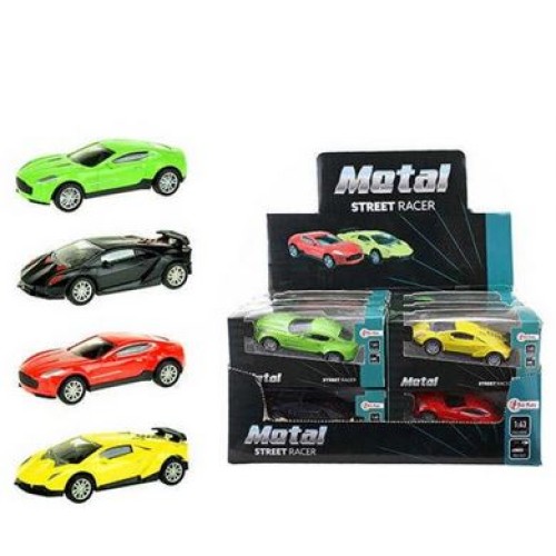 Jucarie Toi-Toys Metal World Supercar City Series Pullback, 1:43, diferite modele