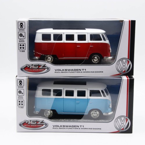 Macheta auto JohnToy Die-Cast Metal Collectable MSZ Volkswagen T1, 1:30