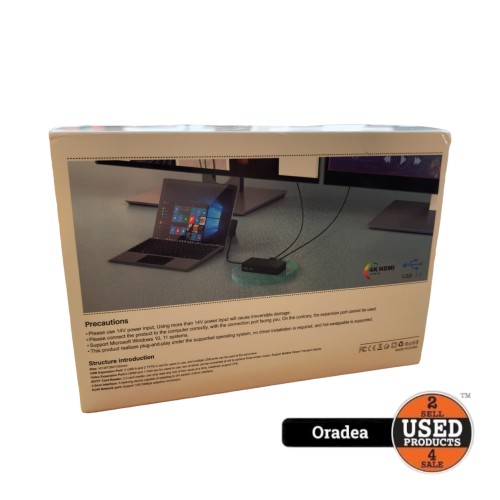 Docking Station Dedicat Microsoft Surface, 2x USB Type C, 1x HDMI, 1x VGA, Card Redear 2.0
 Docking Station Dedicat Microsoft Surface, 2x USB Type C, 1x HDMI, 1x VGA, Card Redear 2.0