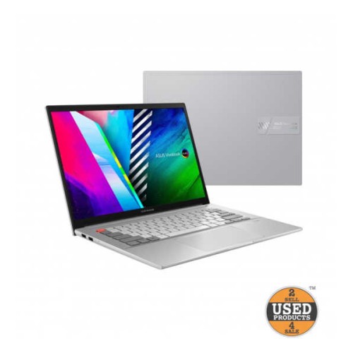 Laptop ultraportabil ASUS Vivobook Pro 14X OLED N7400P, Display 14 inch 2.8K, Intel Core i7-11370H, 16 Gb RAM 3200MHz, SSD 1 Tb, nVidia GeForce RTX 3050 4 Gb, HDMI, Thunderbolt 4, Amprenta, Comet Grey