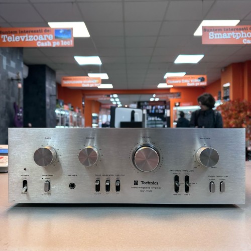 Amplificator Stereo Technics SU-7100, 35W, 8 OHm, THD 0.1, 65 dB, 1979