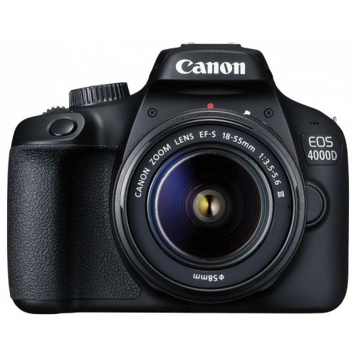 Aparat foto Canon EOS 4000D, Obiectiv EF-S 18-55mm 1:3.5-5.6