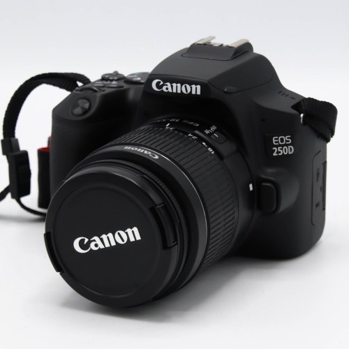 Aparat foto DSLR Canon EOS 250D, 24.1 Mp, Wi-Fi, 4K, Obiectiv EF-S 18-55mm