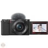 Aparat foto Mirrorless Sony Alpha ZV-E10, 24.2 Mp, UHD 4K, Bluetooth, Obiectiv 16-50mm f3.5-5.6 OSS, Black