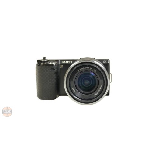 Aparat foto Mirrorless, Sony NEX-5, 14.2MP, Black + Obiectiv 18-55 mm E 3.5-5.6 OSS