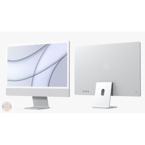 Apple iMac (2021) 24-inch Retina Display 4.5K, M1 8-Core CPU, 8-Core GPU, 16 Gb RAM, SSD 256 Gb, A2438, Silver