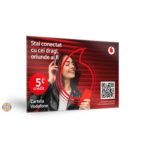 Cartela Prepaid Vodafone 5 Euro Credit