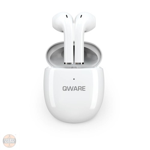 Casti audio In-Ear Qware Sound Earbuds, Bluetooth, Touch control, White, QW SND-015WH