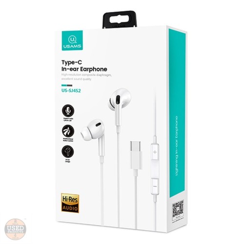 Casti audio In-Ear Usams EP-41, US-SJ453, Microfon, USB Type-C, 1.2m