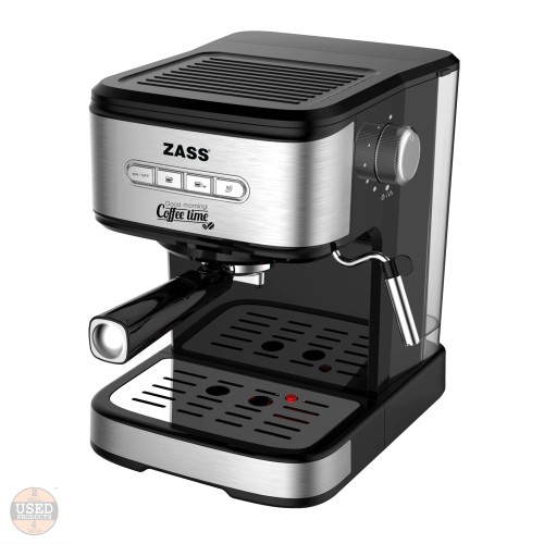 Espressor cafea Zass ZEM 03, 850W, 20 bar, 1.5 L, Panou iluminat, Dispozitiv spumare, 2 filtre