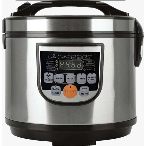 Oala electrica digitala Multicooker HomeStar HS-RC5, 900W, otel inoxidabil, 5L
