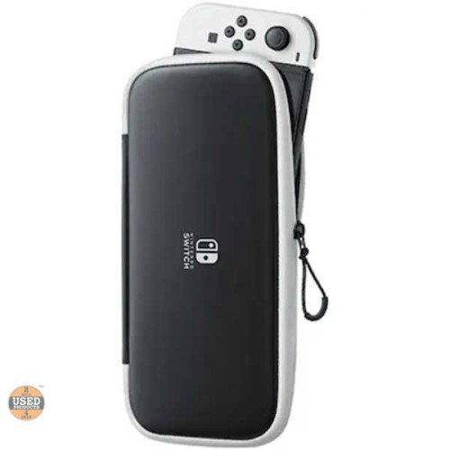 Husa Transport Nintendo Switch Slim Tough Pouch, Black / White
