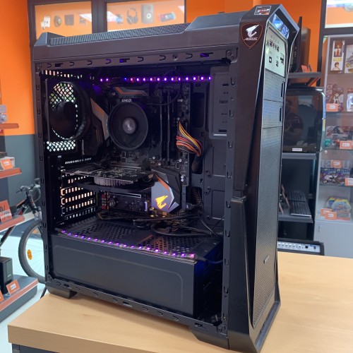 Sistem desktop AMD Ryzen 5 2600 3.4GHz, Carcasa Segotep Gank II, 1Tb HDD, 32Gb DDR4 Kingston Fury Beast, nVidia GeForce GTX 1050TI

