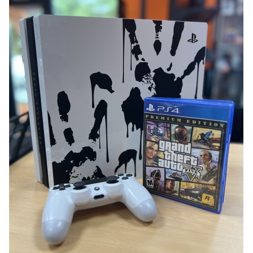 Consola Sony Playstation 4 (PS4) Pro Death Stranding Limited Edition 1Tb + Controller + GTA V

