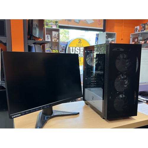 Sistem Desktop Ankermann WildRabbit AMD Ryzen 5 4500, 16GB RAM, 1 TB SSD, nVidia GeForce GTX 1650 4Gb + Monitor LED Lenovo Gaming G24e-20 23.8 inch FHD VA 1ms 100 Hz FreeSync Premium
