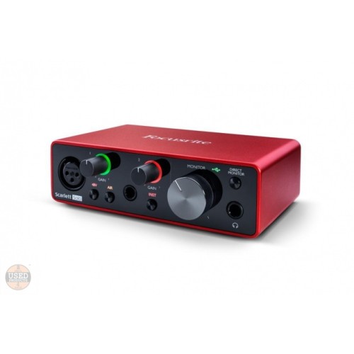 Interfata audio Focusrite Scarlett Solo 3rd Gen, XLR, iesiri balansate, USB