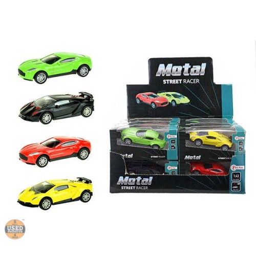 Jucarie Toi-Toys Metal World Supercar City Series Pullback, 1:43, diferite modele