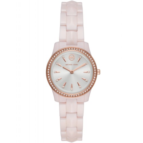 Ceas Michael Kors Runway Mercer Pink Ceramic MK6841
