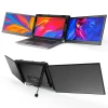 Monitor portabil Tri-Screen Kwumsy P2S, 12 inch, 1080p 60Hz, USB Type-C, Negru