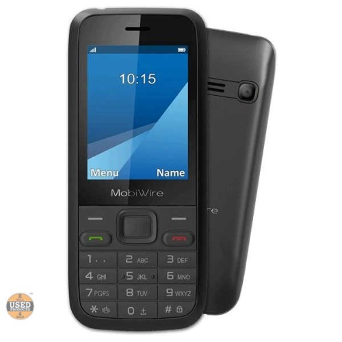 Pachet Prepaid Telefon mobil Mobiwire Nakai, 2G, Negru, Cartela Vodafone Cadou 3 Luni Gratis