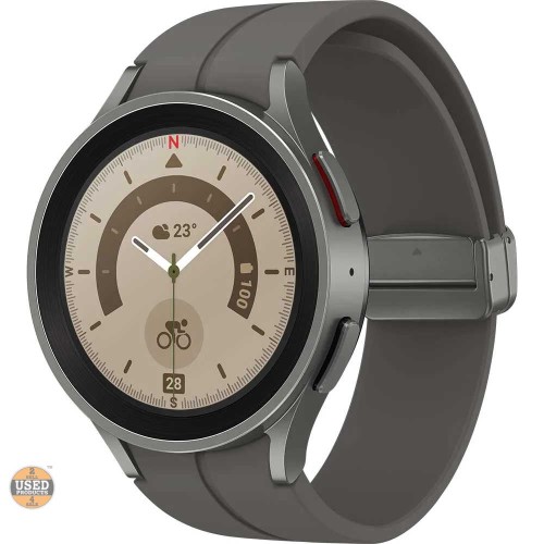 Smartwatch Samsung Galaxy Watch5 Pro, 45mm, LTE, Bluetooth, Wi-Fi, GPS, SM-R925F, Gray Titanium