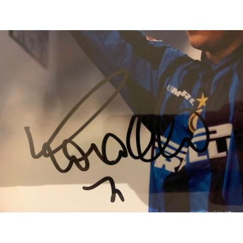 Tablou de colectie cu fotografie semnata olograf, RONALDO Luis Nazario de Lima Tablou de colectie cu fotografie semnata olograf, RONALDO Luis Nazario de Lima