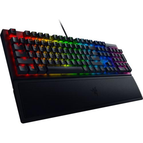 Tastatura mecanica Gaming Razer BlackWidow V3, Green Switch, RGB, QWERTZ