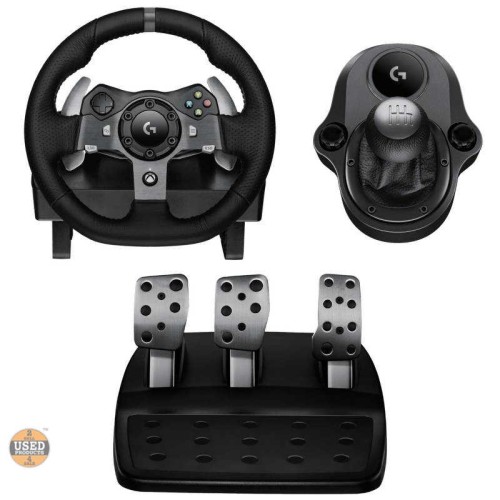 Volan Gaming Logitech G920 compatibil Xbox ONE / PC, Schimbator Logitech Driving Force Shifter