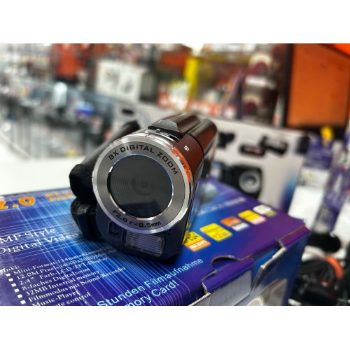 Camera Video Digitala Olimpica, 12 Mp, 30fps ,8x Zoom digital, USB 2.0, 2.4 inch LCD, Gri

