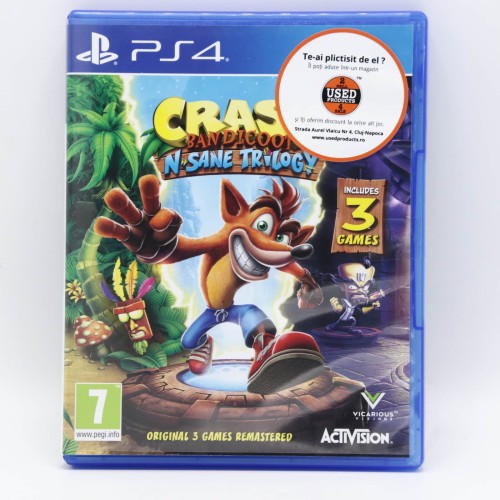 Crash Bandicoot N. Sane Trilogy - Joc PS4