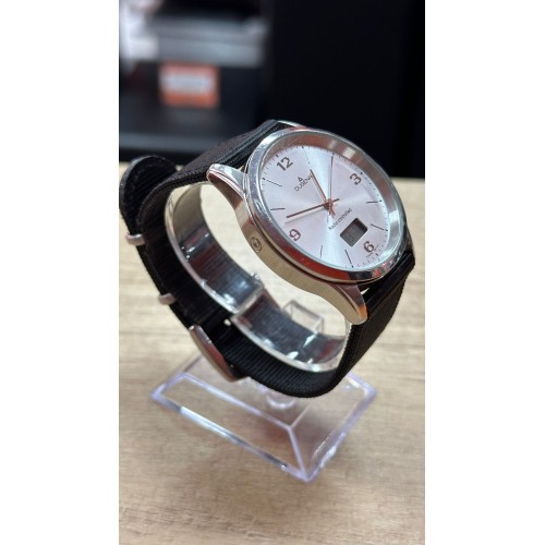 Ceas Barbatesc Dugena W615.56.8102 4298268  40mm, Quartz, Radio Controlled, 5 BAR, Otel Inoxidabil, Curea Material Textil
