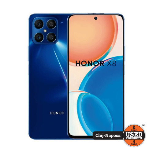 Telefon mobil Honor X8, 128 Gb, Dual SIM, Ocean Blue