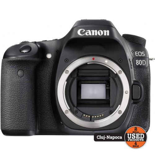 Aparat foto DSLR Canon EOS 80D, 24.2 Mp, Display tactil 3 inch, Wi-Fi