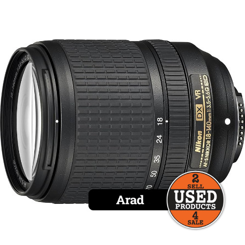 Obiectiv foto Nikon DX VR AF-S 18-140mm 1:3.5-5.6G ED

