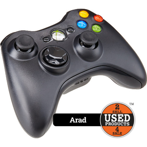 Controller Microsoft Xbox 360, Wireless, Black