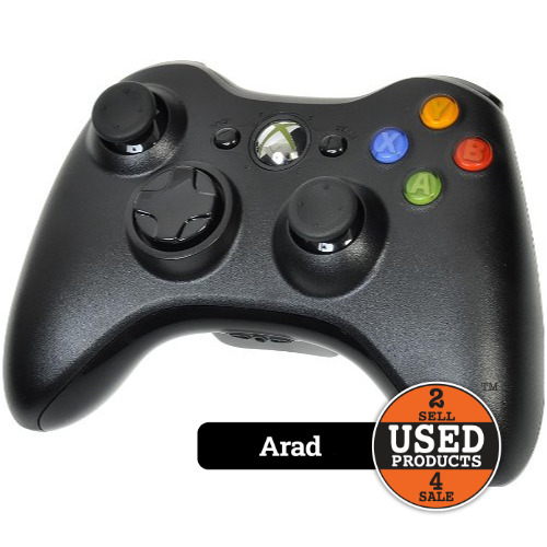 Controller Microsoft Xbox 360, Wireless, Black