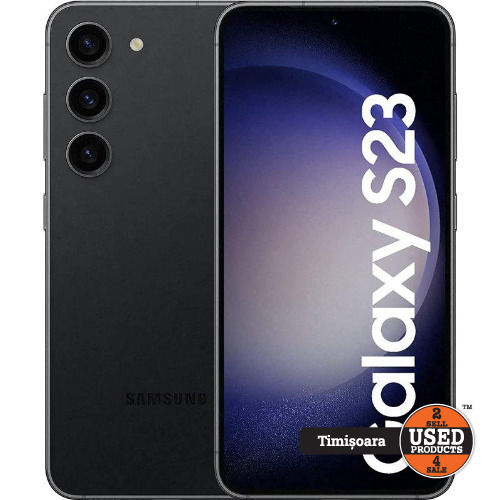 Samsung Galaxy S23 256 Gb Dual SIM, Phantom Black, Produs NOU

