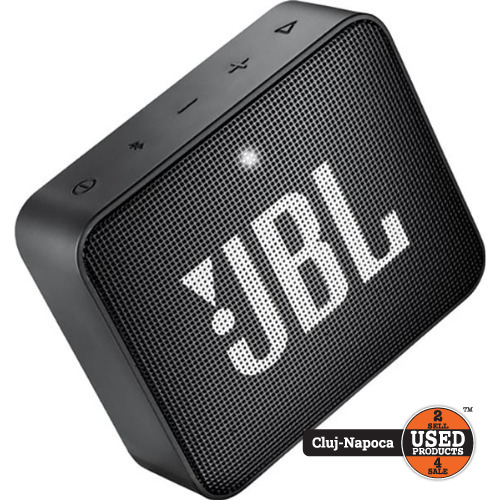 Boxa portabila JBL Go 2, Bluetooth, Waterproof IPX7, Negru