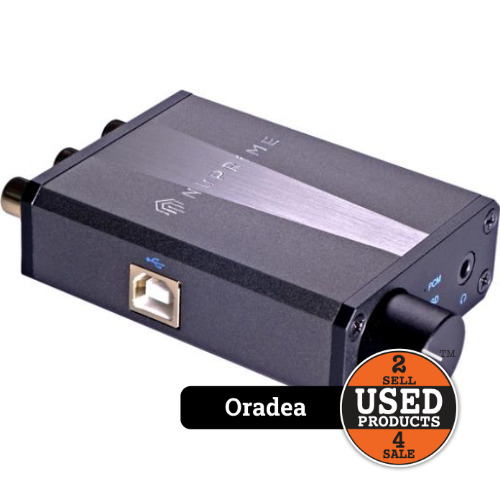 Amplificator de Casti / DAC NuPrime uDSD, 32 OHm, USB, Jack, RCA, Coaxial