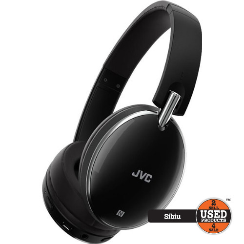 Casti JVC HA-S90BN-B-E, Bluetooth, On-Ear, Microfon, NFC, Noise Cancelling, negru