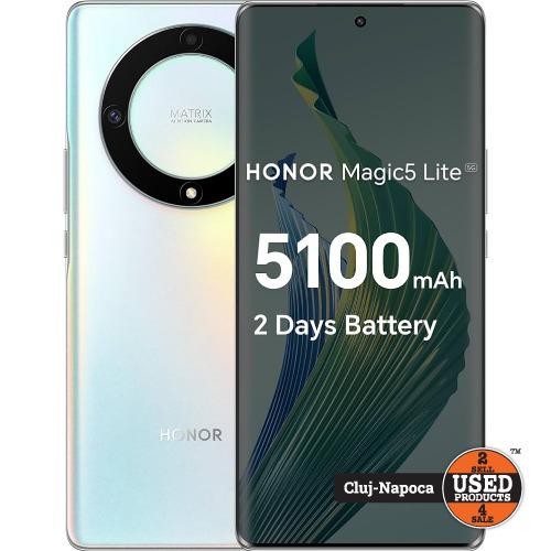 Honor Magic 5 Lite 5G, 256 Gb, Titanium Silver