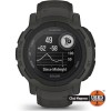 Smartwatch Garmin Instinct 2 Solar, Rugged, Grafit, 45mm, Bluetooth, Polimer ranforsat, Bratara silicon, 10 ATM, Alerta puls, iOS, Android