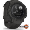 Smartwatch Garmin Instinct 2 Solar, Rugged, Grafit, 45mm, Bluetooth, Polimer ranforsat, Bratara silicon, 10 ATM, Alerta puls, iOS, Android