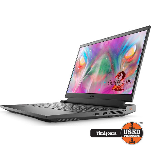 Laptop Gaming Dell 5511 G15, 15.6 inch FHD WVA 165Hz, Intel Core i7 11800H, 16 Gb RAM DDR4, SSD 512 Gb, nVidia RTX 3060 6 Gb, Camera Web 720p HD, Greutate 2.81 Kg, Tastatura Iluminata (QWERTY), Adaptor Alimentare 240W

