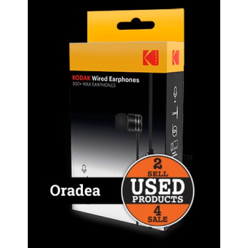 Casti audio cu fir KODAK 300+ MAX Earphones, Microfon, Jack 3.5mm, 1.2m, multiplatforma
 Casti audio cu fir KODAK 300+ MAX Earphones, Microfon, Jack 3.5mm, 1.2m, multiplatforma