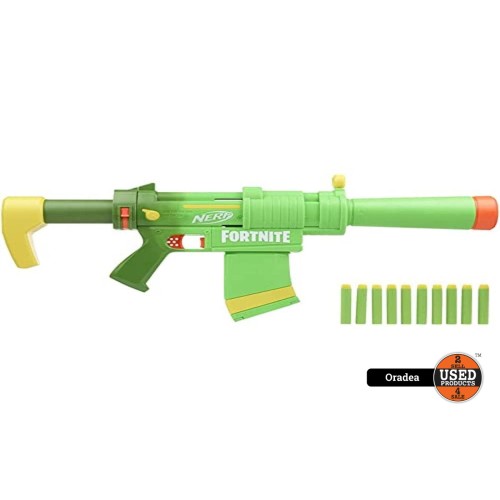 Blaster 4-in-1 Nerf Fortnite, SMG-Zesty, 10 proiectile, 30x55 Cm Blaster 4-in-1 Nerf Fortnite, SMG-Zesty, 10 proiectile, 30x55 Cm