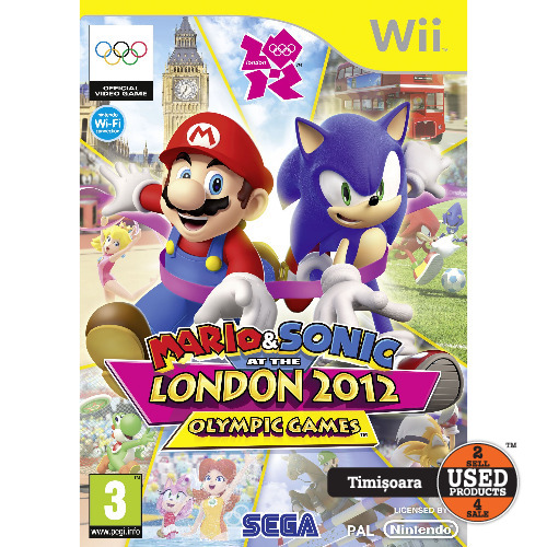 Mario And Sonic At The London 2012 - Olympic Games - Joc Nintendo Wii Mario And Sonic At The London 2012 - Olympic Games - Joc Nintendo Wii